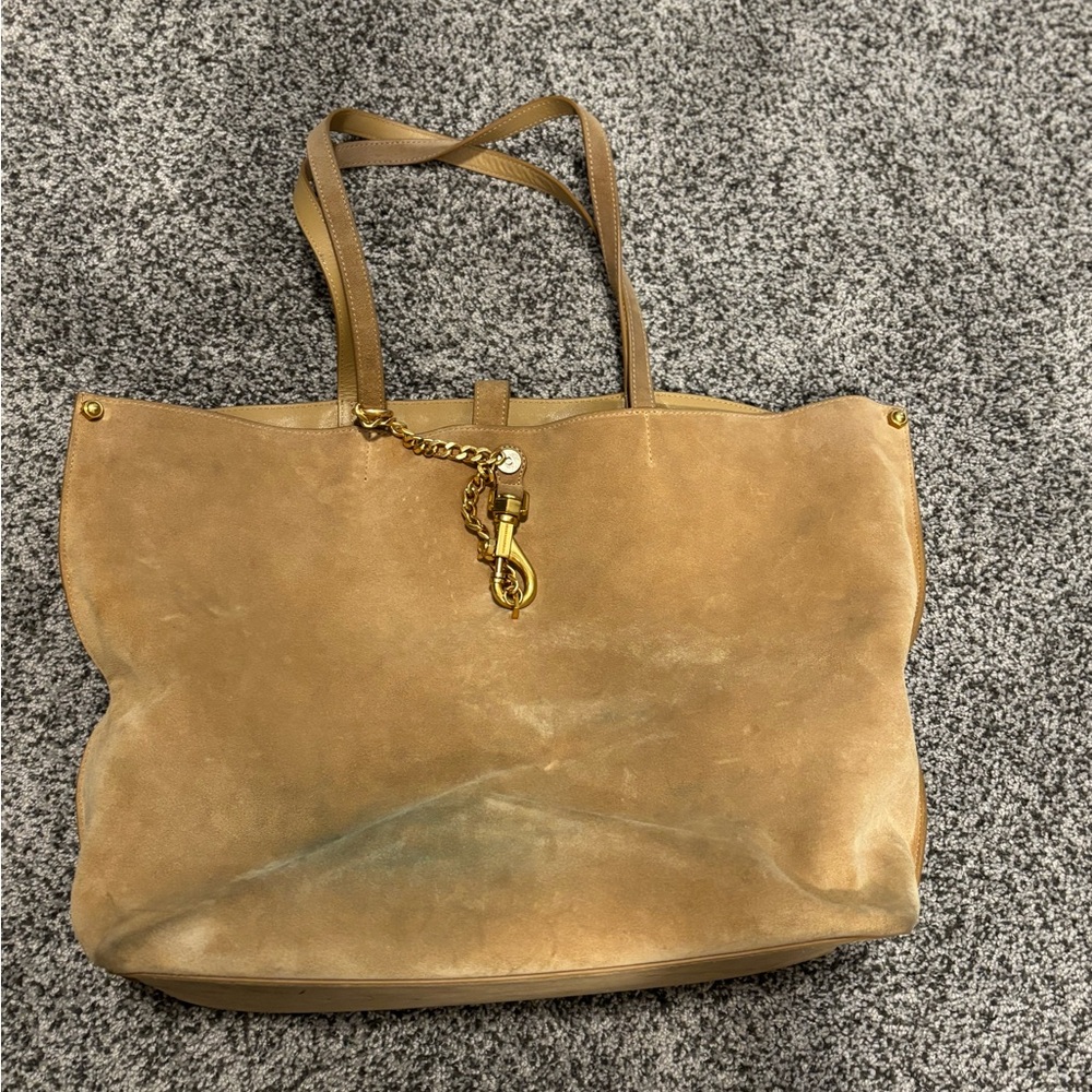 Rebecca Minkoff tan suede tote